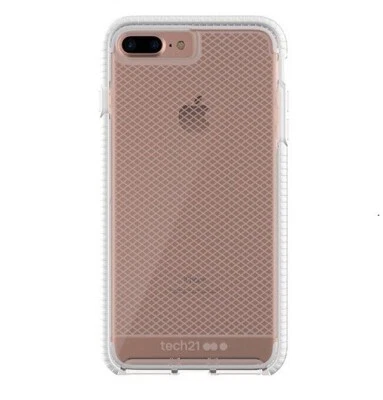 tech21 Evo Check Case iPhone 7 Plus / iPhone 8 Plus Flexshock Cover - White - Image 1 of 4