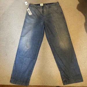 Vintage Polo Ralph Lauren Dungaree Military Pant Sun bleached Style Size 38-34 - Picture 1 of 11