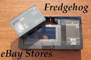 JVC C-P6U VHS-C TO VHS CONVERTER - PLAY OLD CAMCORDER TAPES THROUGH YOUR VIDEO - Picture 1 of 5
