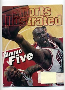 Revista Sports Illustrated 9 de junio de 1997 Gimme Five Michael Jordan Dennis Rodman - Imagen 1 de 9