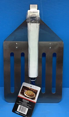 Novo MR.BAR B Q Bifes de Pizza de Aço Inoxidável Superdimensionados, Peixes, Espátula Alça Dobrável QVC - Imagem 1 de 4