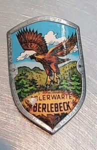 Stocknagel Stockemblem Stockschild - Adlerwarte  Berlebeck NEU aber Schmacke - Bild 1 von 5