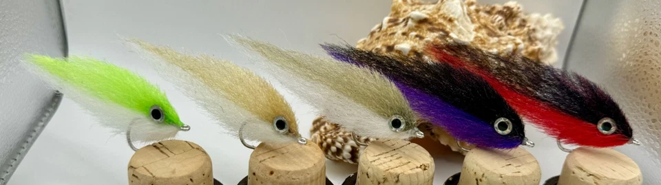 EP Baitfish (Peanut Butter) Flies - Gamakatsu Premium Hooks - Tarpon, Snook, Etc - Image 1 of 4