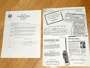 1958 FLORIDA SECRETARY OF STATE, Robert A. Gray, Signed Letter - Picture 1 of 8