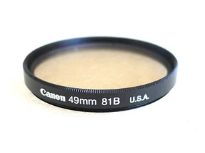 49mm CANON 81B Mild Warming CC Filter - PERFECT - Picture 1 of 3