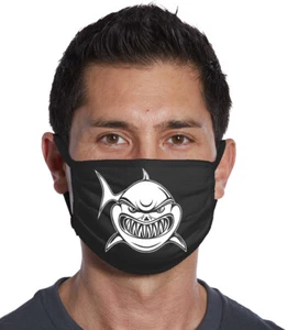 Shark Unisex Washable Cotton Face Mask USA Made FAST SHIPPING - Picture 1 of 2