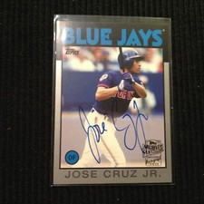 2015 TOPPS ARCHIVES JOSE CRUZ JR *SILVER AUTO #172/199*  TORONTO BLUE JAYS