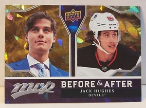2021-22 Upper Deck MVP Before & After #BA-15 Jack Hughes New Jersey Devils - Picture 1 of 4