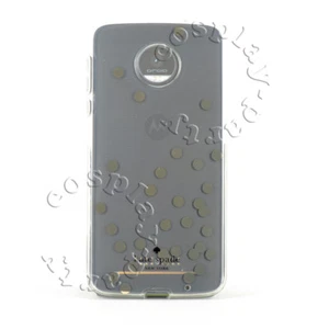 Kate Spade New York Moto Z Droid Flexible Hardshell Case - Confetti Dot Clear - Imagen 1 de 2