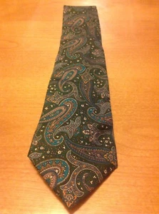 Vintage Leonardo Strelli Tie Rack Paisley Silk Tie Made in Italy New With Tags - Picture 1 of 8