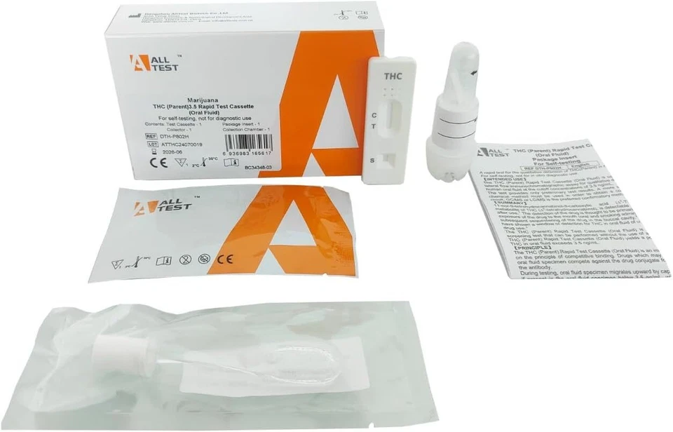 ALL TEST 5er THC Speichel Schnelltest positiv ab 3,5 ng/ml Fahrtauglichkeit testen/überpr