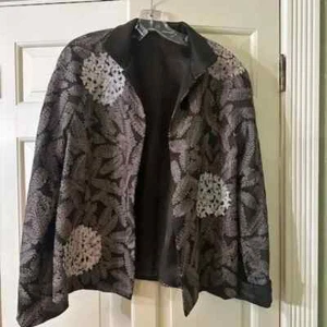 Linda Allard Ellen Tracy Decorative Open Faced Jacket, Size 14, Tags Attached!!! - Picture 1 of 2