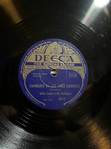 78 rpm Willie Lewis Decca 8712 in EE-/E- - Foto 1 di 2