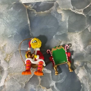 Vintage Jim Henson Christmas Sesam Street - BIG BIRD Ornament 1992 Needs Glued - Bild 1 von 17