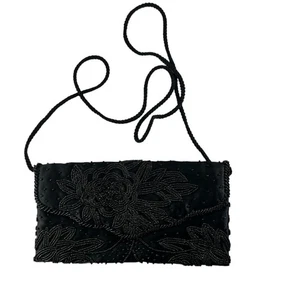 Bolso de noche Valerie Stevens con cuentas negro - Imagen 1 de 9