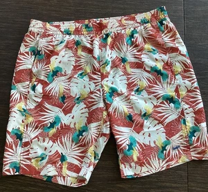 Bañador Duluth Para Hombre Talla 2XL Naranja Floral Tropical Playa Surf Pantalones Cortos Forrados - Imagen 1 de 11