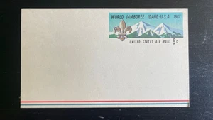 USA 1967 6¢ Air Mail Postal Card World Jamboree Idaho Boy Scouts Unused - Picture 1 of 2