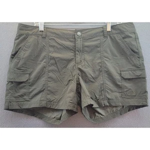 The North Face Paramount Shorts Womens 14 Green Outdoor Hiking - Picture 1 of 12