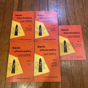 Vintage Basic Electronics Vols 1 - 5 Van Valkenburgh 1955 First Edition - Picture 1 of 7
