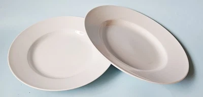 Pottery Barn Great White 2 Porcelain 10.5" Rim Pasta Bowls Set Of 2 - Image 1 of 4