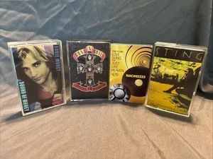 Vintage 4 Cassette Tapes Classic Rock Eddie Money, Guns N Roses, Sting, The Cure - Picture 1 of 6