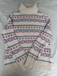 Lands End Girls Size Medium 10/12 Turtleneck Sweater - Picture 1 of 7