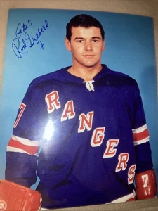 Rod Gilbert Autographed Inscribed 8x10 Photo New York Rangers HOF-No COA - Picture 1 of 6