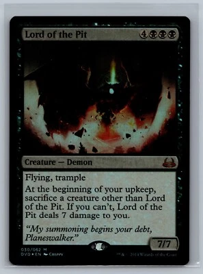 Magic The Gathering Duel Decks: Anthology Lord of the Pit #030/062 Foil MTG TCG - Image 1 of 2