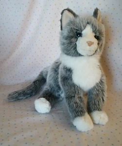 Douglas Kuscheltiere Wolke Katze grau weiß Stofftier Plüschtier 10 Zoll LESEN - Bild 1 von 10