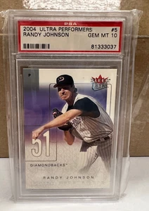 2004 Fleer Ultra Performers Randy Johnson #5 PSA 10 HOF Pop 3 - Picture 1 of 2