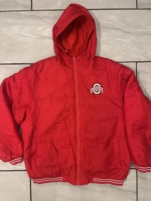 Gear for Sport Ohio State Buckeyes Men's Red Full Zip Nylon Hoodie Jacket Large - Image 1 of 4