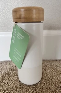 SOMA Insulated Ceramic Mugs + Bamboo Lid - Pearl 12 oz. - Picture 1 of 7