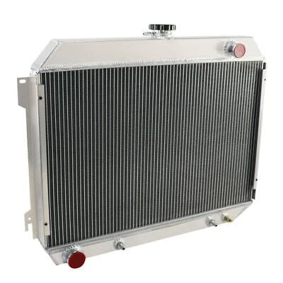 4 Core Aluminum Radiator For 1968-1974 1972 Dodge Challenger Charger Plymouth US - Image 1 of 4