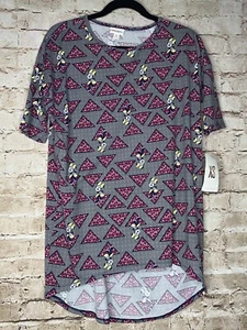 Camisa LuLaRoe Irma Talla X-Pequeña XS Disney Minnie Mouse Arcos Dobladillo Alto Bajo Nueva con Etiquetas - Imagen 1 de 8