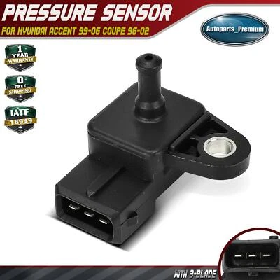 Sensor de pressão coletor (MAP) para Hyundai Accent 1999-2006 Coupe 96-02 Lantra - Imagem 1 de 4