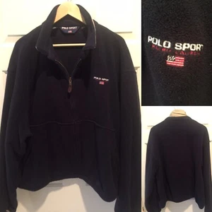 🏇Polo Sport Ralph Lauren Fleecejacke Gr. 2XL 🌟VINTAGE 90er🌟 💯Authentisch - Bild 1 von 6