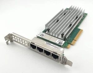 Dell 33M0K Qlogic Quad Port 10GbE RJ-45 10GBase-T Network Card - High Profile - Picture 1 of 4