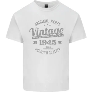 Vintage Jahr 80. Geburtstag 1945 Herren Baumwolle T-Shirt Tee Oberteil - Bild 1 von 3