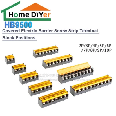 HB9500 Abgedeckte elektrische Barriere-Schraubenleiste, Klemmenblockpositionen - Image 1 of 4