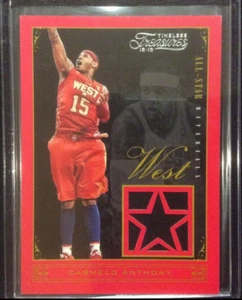 Carmelo Anthony 2012-13 Timeless Treasures All-Star Game Worn Jersey #d 31/149 - Picture 1 of 2