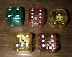 5 DOUBLE DICE in Dice Set D&D Game Math Six Sided Addition Subtraction PASTEL