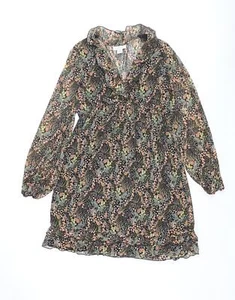 Topshop Womens Polyester Blend Size 10 V-Neck- F - Picture 1 of 10