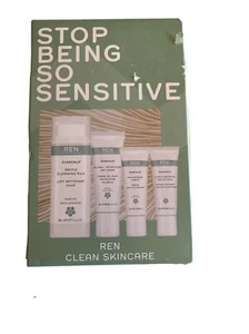 REN Evercalm Trial Kit For Sensitive Skin - Gentle Cleansing Milk Day Cream Seru - Picture 1 of 6