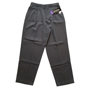 Pantaloni grigi Briggs Easy Care lavabili plissettati elasticizzati in vita nuovi con etichette taglia 18 - Foto 1 di 14