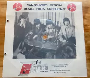 1964 Original Vancouver's Official Beatles Press Conference Flexi-Disc *RARE* - Picture 1 of 2