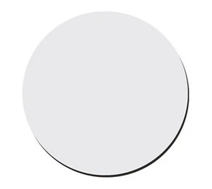 White Sublimation Heat Transfer Rubber Base Fabric Surface Round Mouse pad - Picture 1 of 5