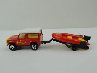 1997 Matchbox Land Sea & Air Land Rover 90, плот с прицепом Red Valley Camp ОТДЕЛЬНО - Изображение 1 из 4