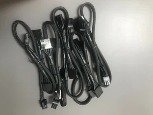 5X EVGA SuperNOVA 6-pin 4x 4pinowy kabel Perif / Molex do EVGA SuperNOVA 850-1600W P - Zdjęcie 1 z 7