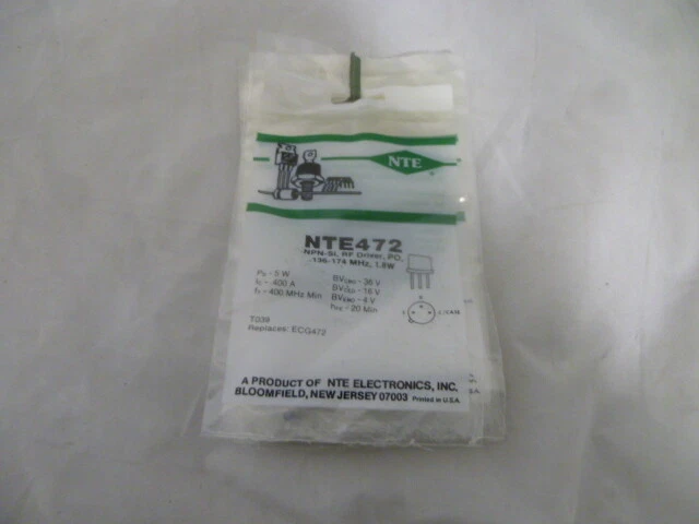 NTE NTE472 TRANSISTOR NEW IN BOX - Image 1 of 1