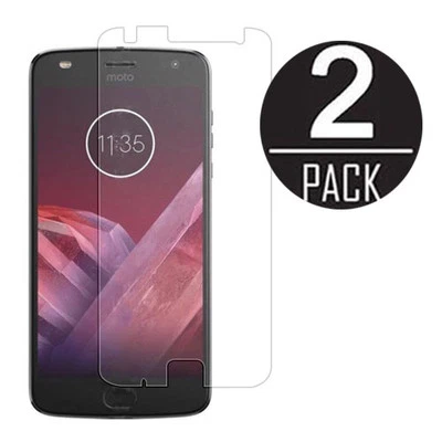 Paquete de 2 protectores de pantalla de vidrio templado de 0,3 mm para Motorola Moto Z2 Play Z2 Force Foto 1 de 3